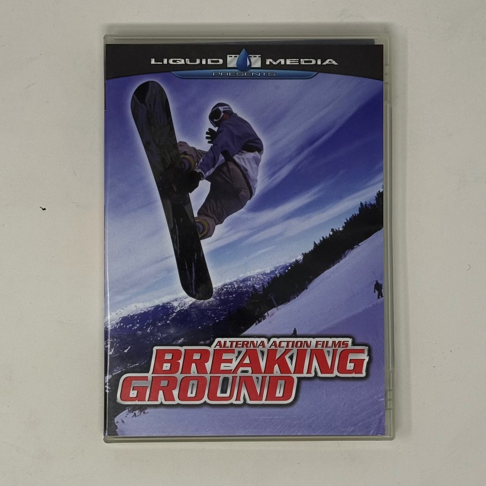 Breaking Ground Snowboarding DVD Alterna Action Films Liquid Media 2004 Movie